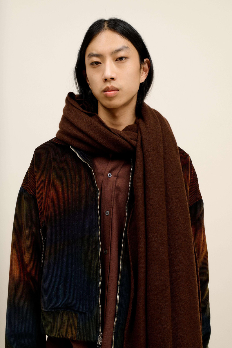 OMBRE CORD BOXY JACKET 4
