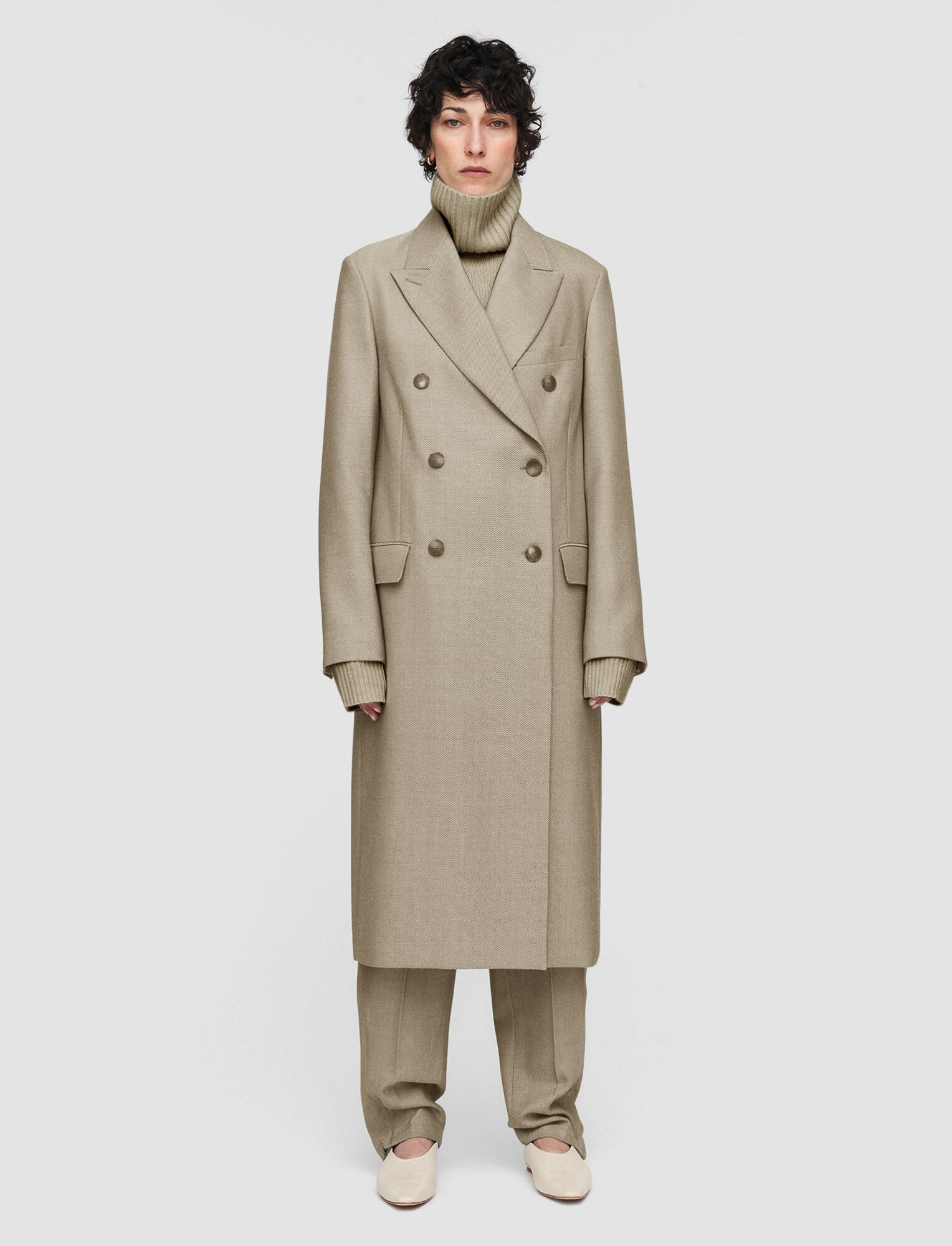 Fluid Wool Melange Cornwall Coat - 3