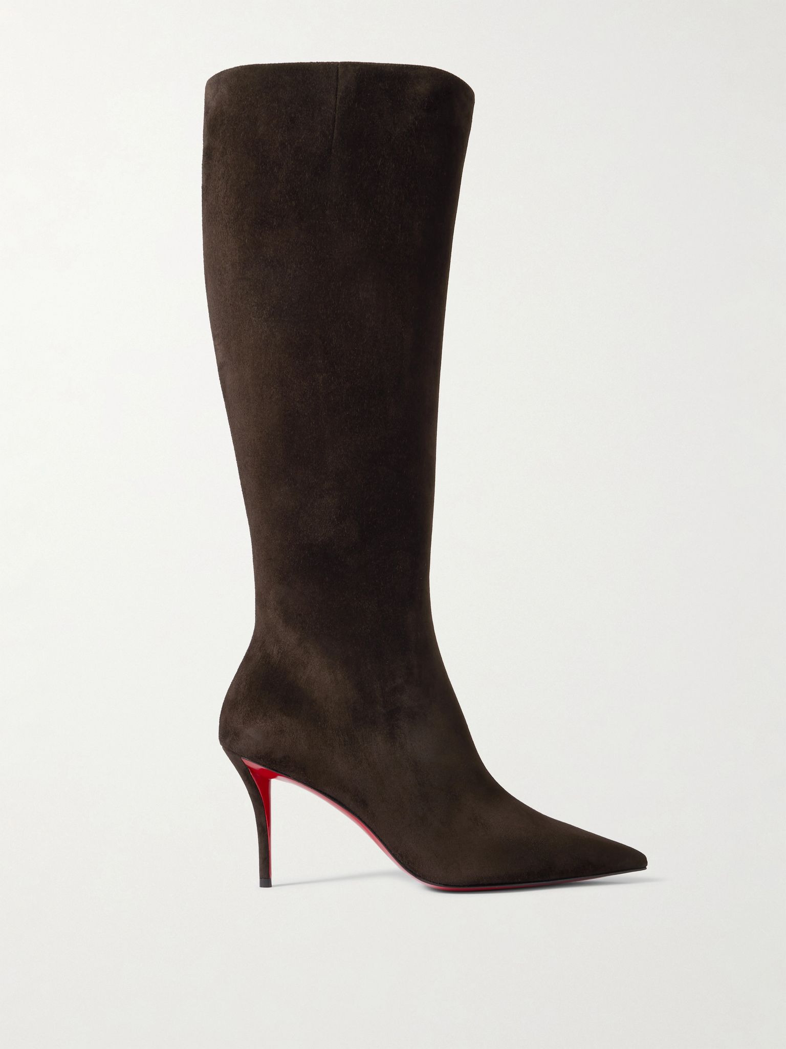 Miss Z 80 suede knee boots Chocolate - 1