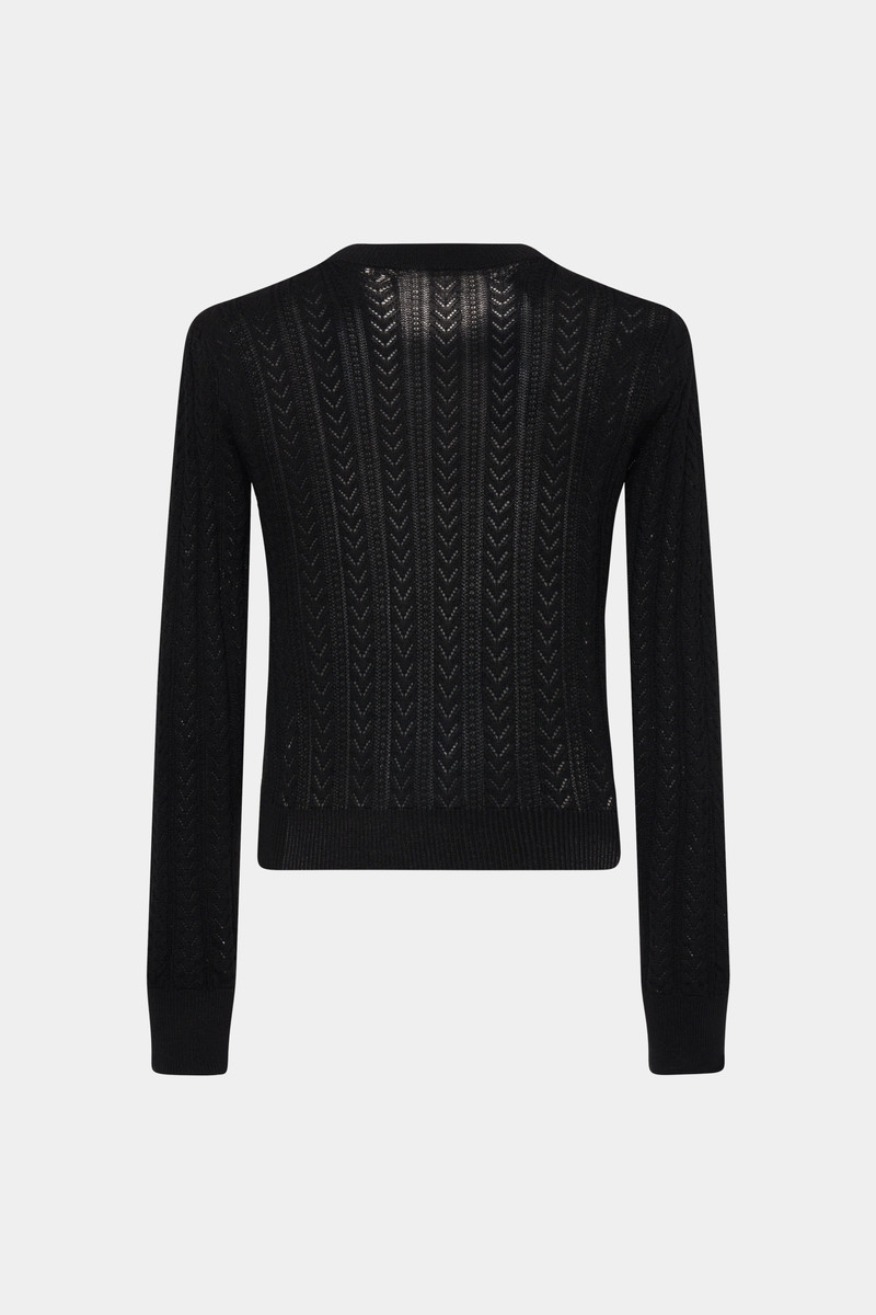 Alessandra Rich COTTON AND CASHMERE BLEND JUMPER outlook