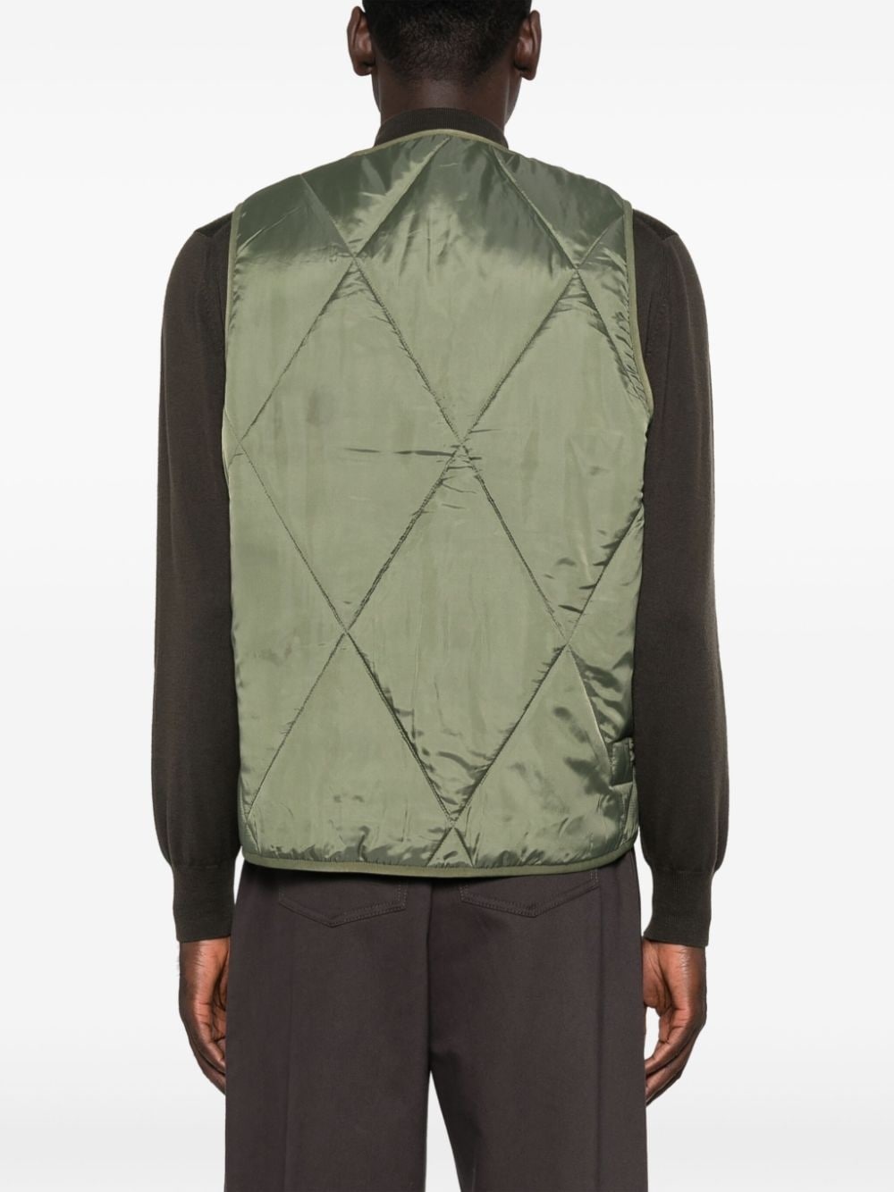 reversible diamond-quilted gilet - 4