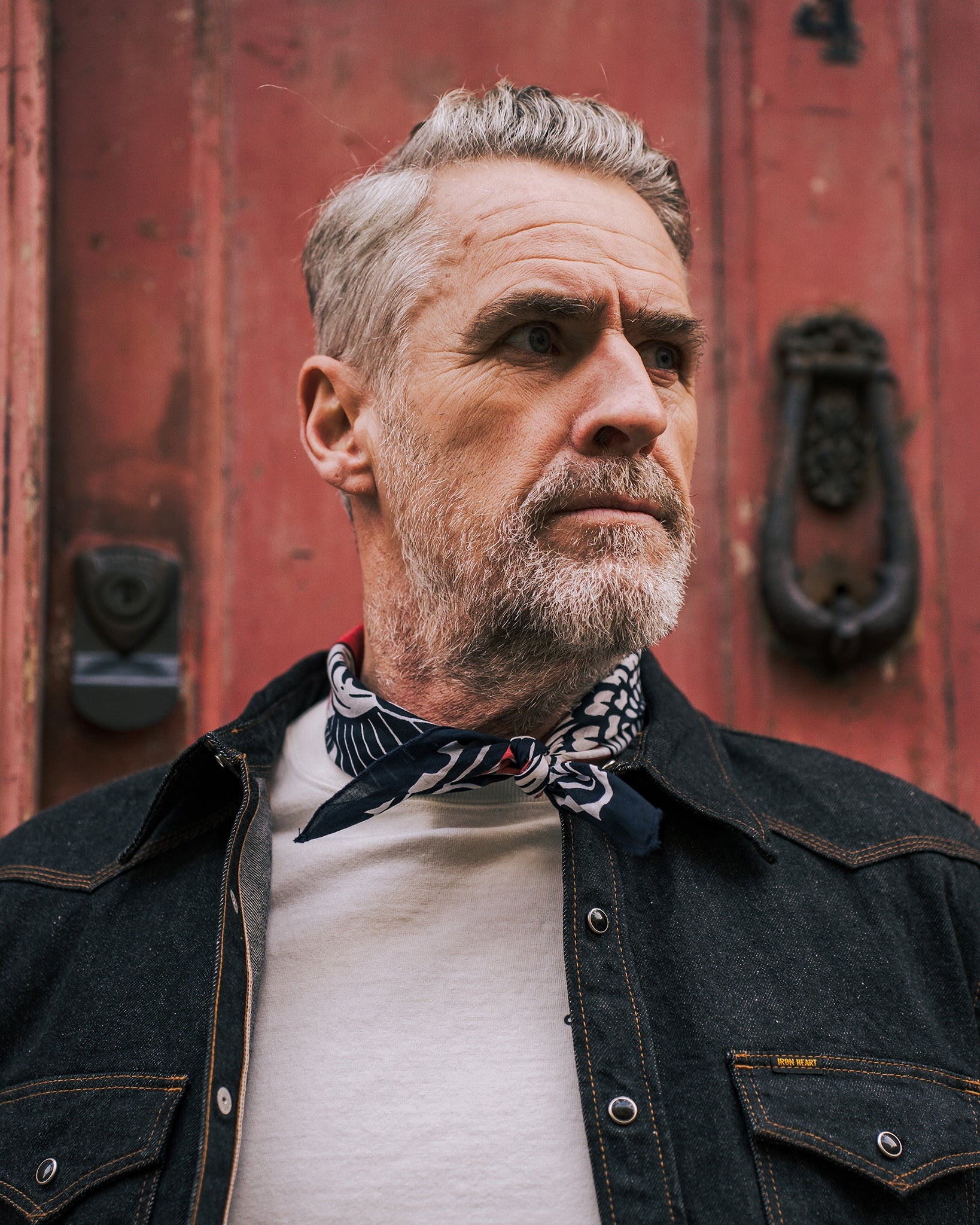 FELIX GREEN ORGANIC COTTON "HERA AND JUNO II" BANDANA - NAVY - 2