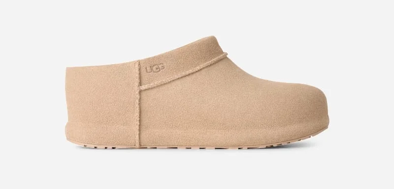® Women's Enwrap Clog Sheepskin Shoes in Mustard Seed - 1