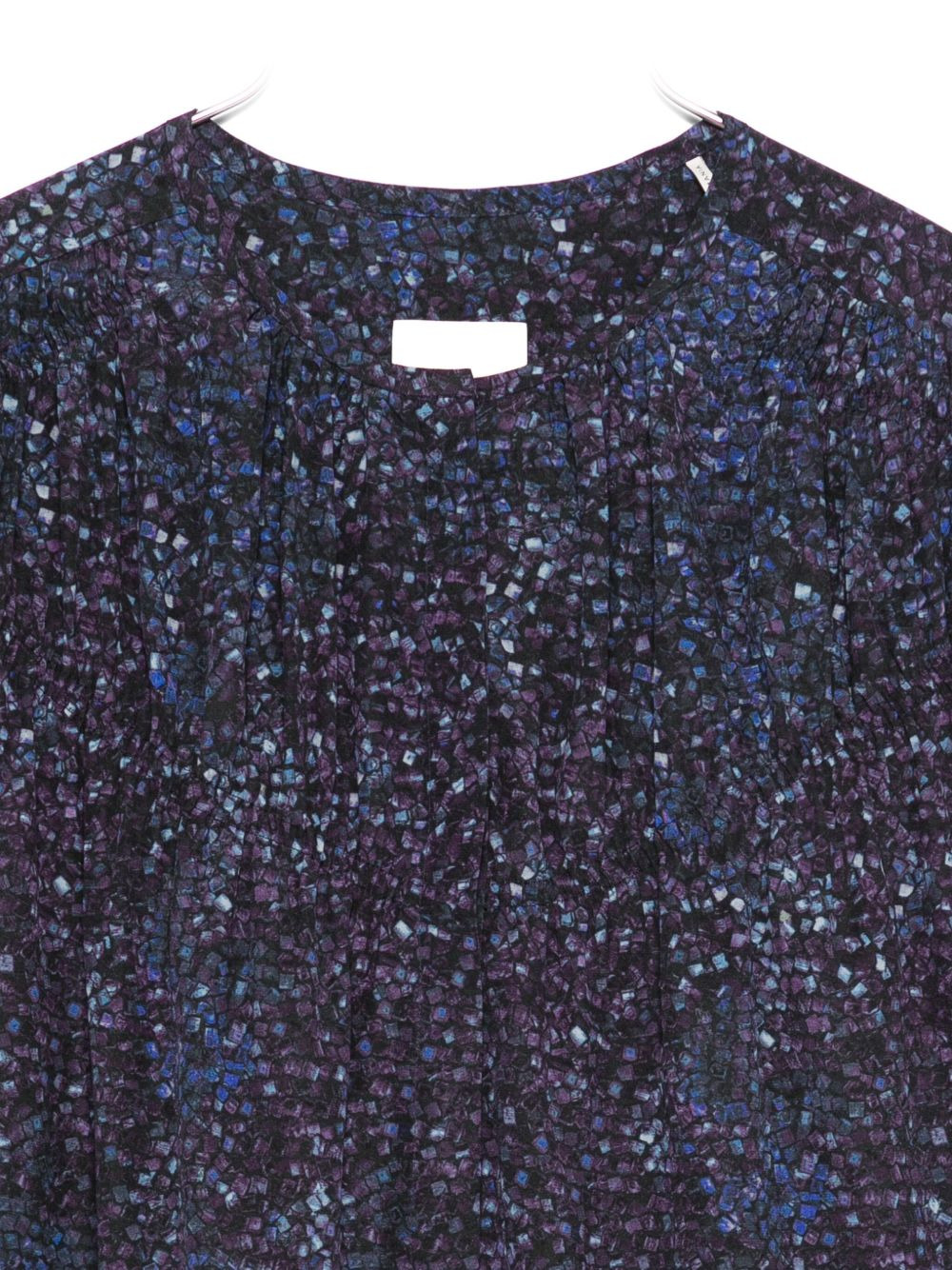 speckled pleated blouse - 3
