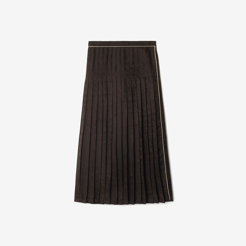 Sunflower Pleated Silk Skirt 1