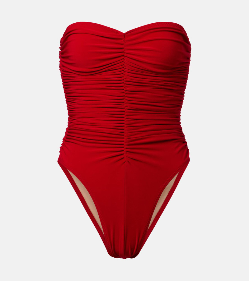 Marissa Slinky ruched swimsuit 1