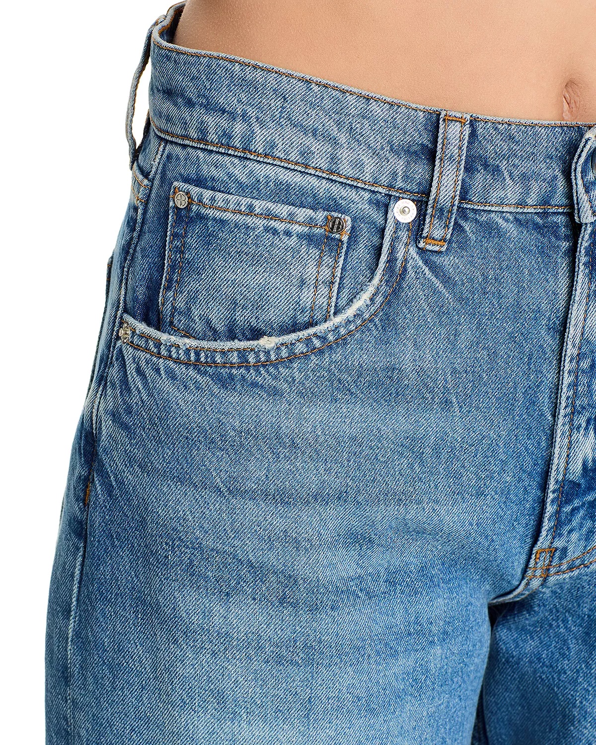 Brie High Rise Jeans in Blue - 5