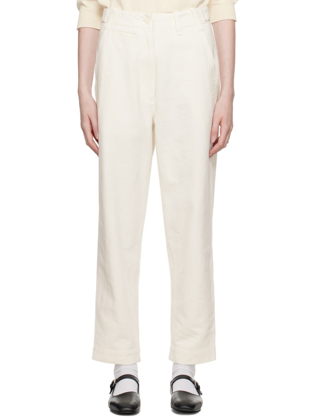 Off-White Tapered Trousers - 1