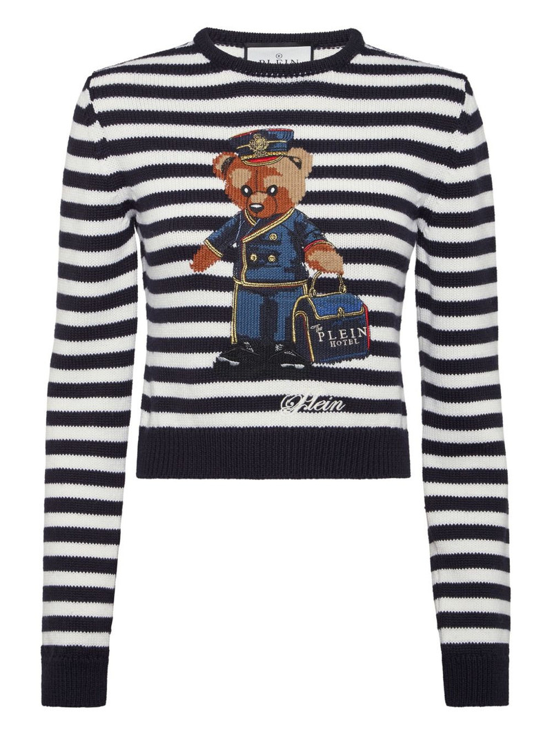 teddy bear-jacquard jumper 1