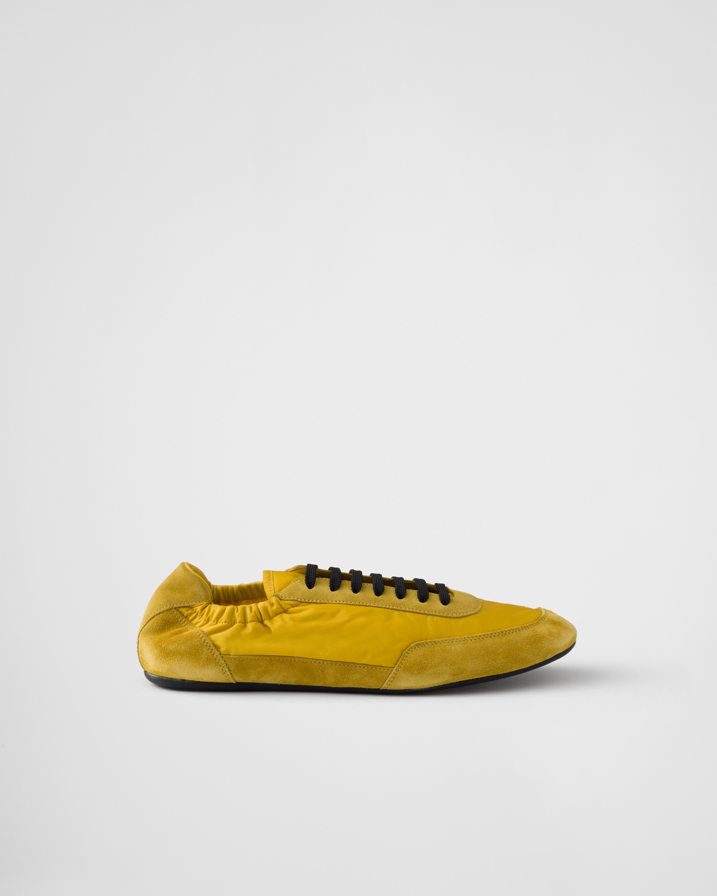 Collapse Re-Nylon and suede elasticized sneakers - 2