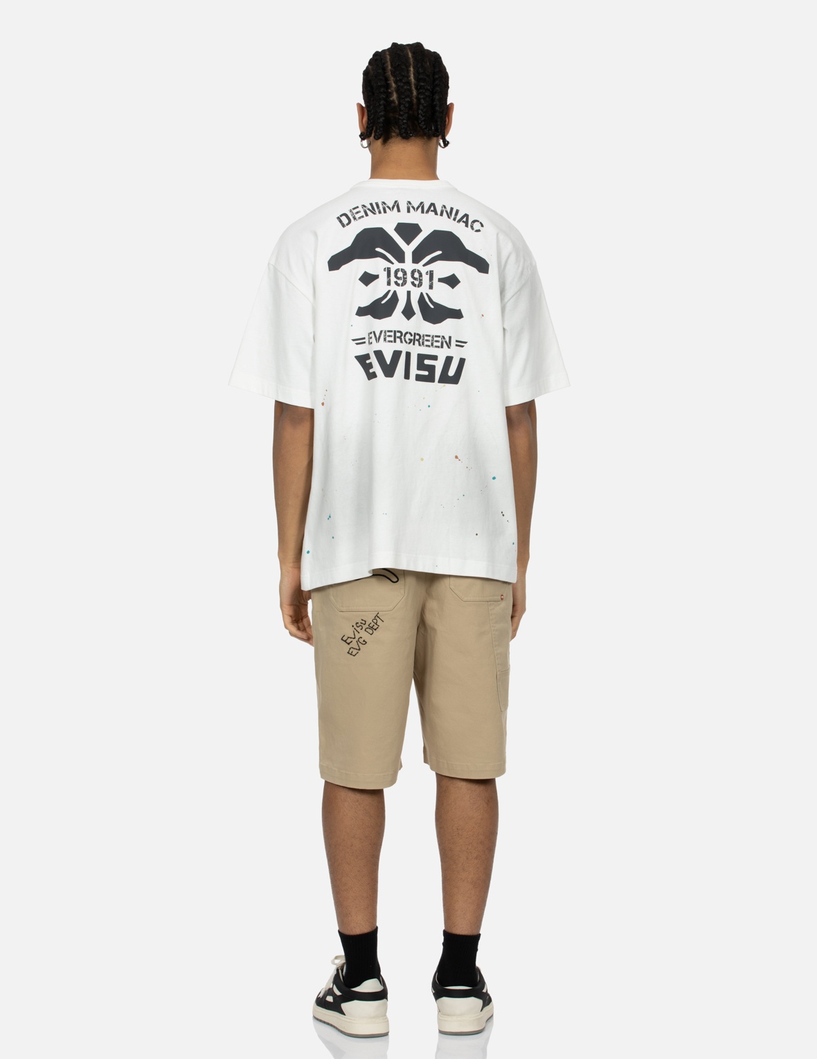 LOGO EMBROIDERY AND MULTI-PRINT LOOSE FIT T-SHIRT - 5