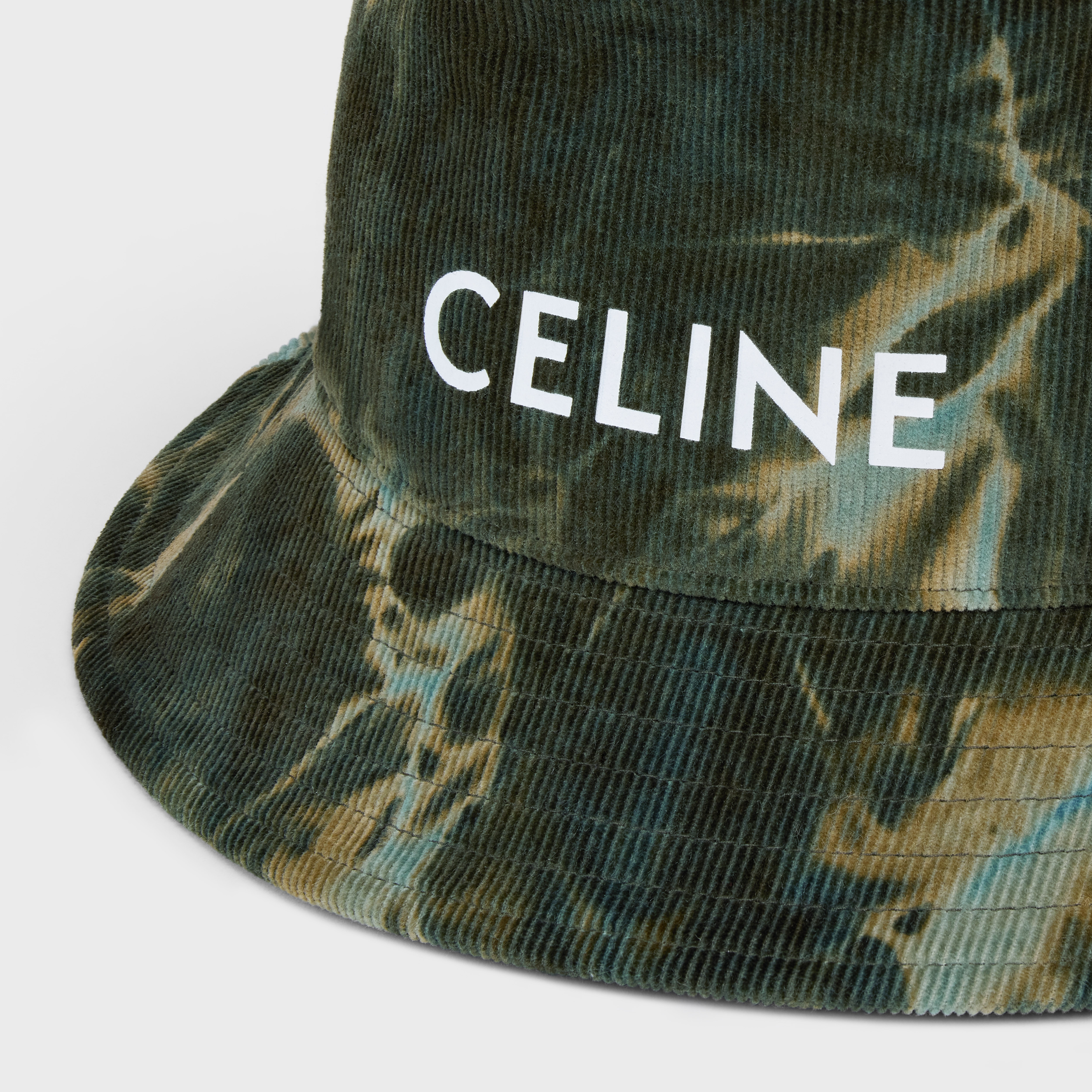 TIE-DYE CELINE BUCKET HAT IN CORDUROY - 3