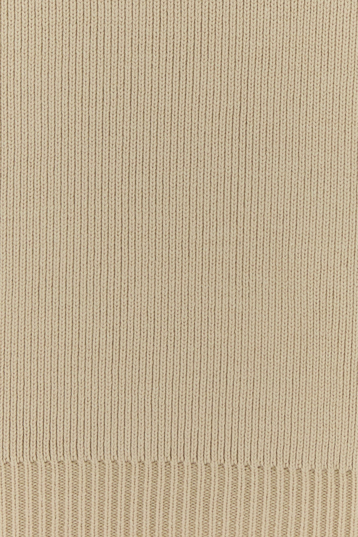 Beige stretch cotton blend Dany sweater - 3