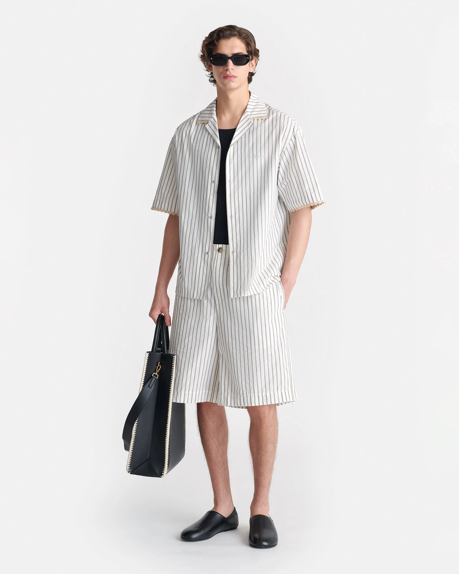 Striped Bermuda Shorts - 1