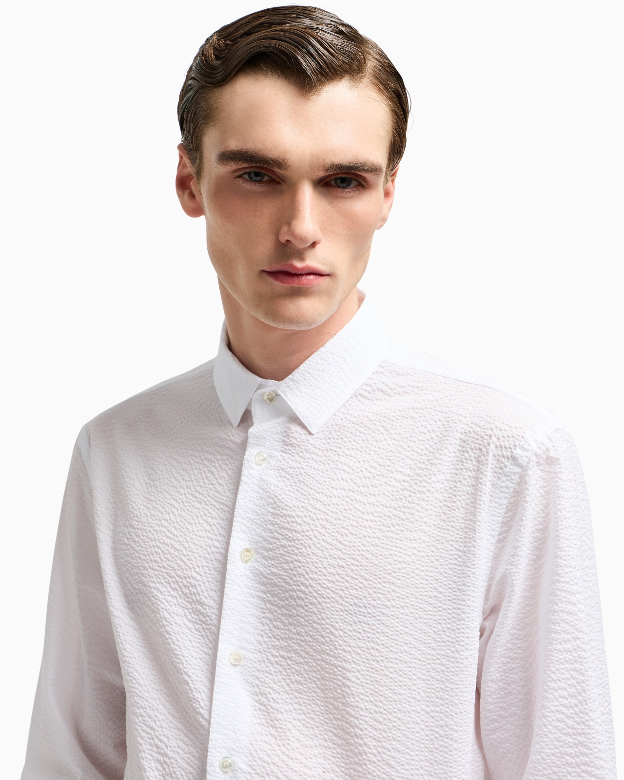 REGULAR-FIT COTTON-SEERSUCKER SHIRT - 5