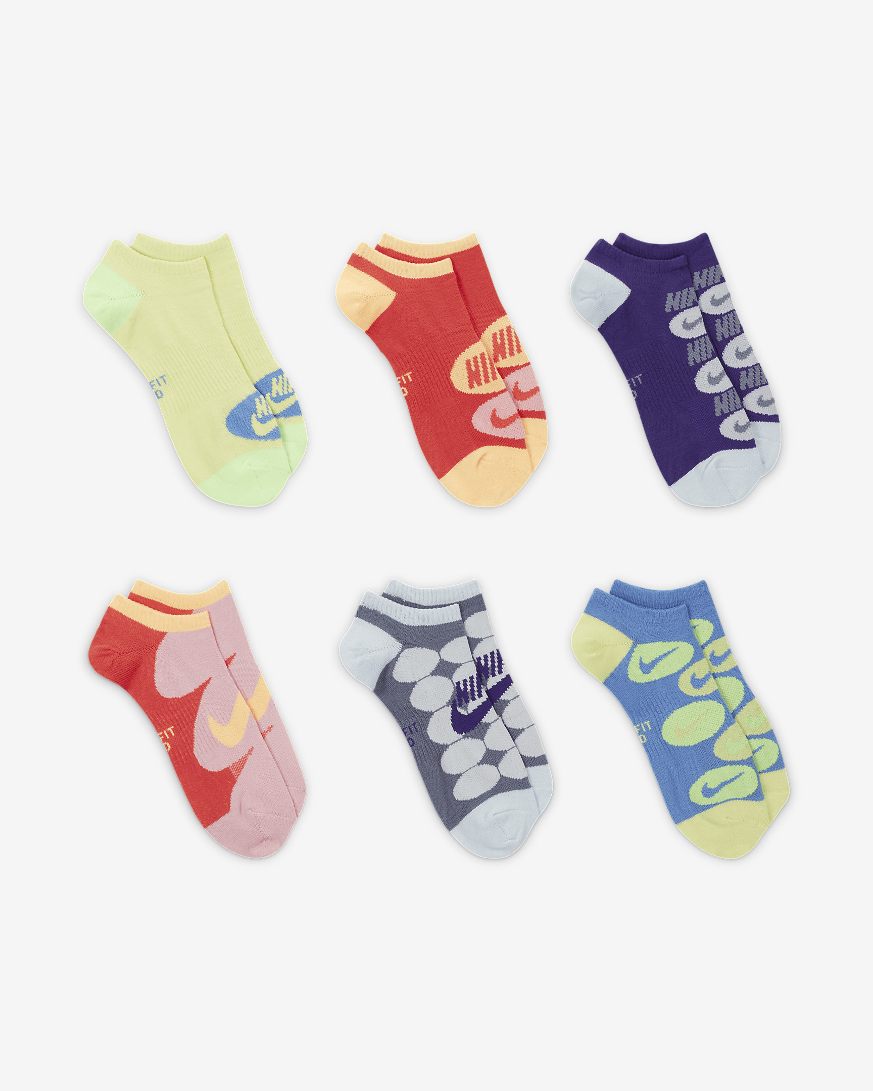 Nike Everyday Lightweight Training No-Show Socks (6 Pairs) - 3