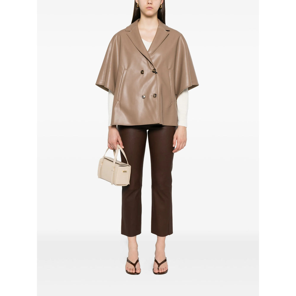 Max Mara Brown Jackets - Capes & Ponchos Women - 5