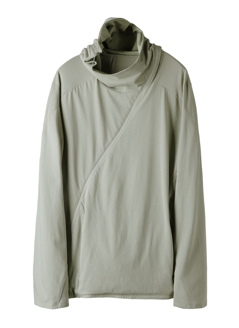 6.0 HOODIE CENTER (GREY GREEN) 1