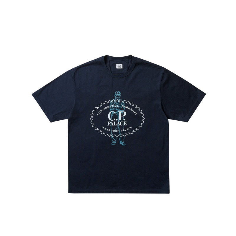 PALACE C.P. COMPANY 회사 설립 제 30/2호 T-SHIRT NAVY - 1