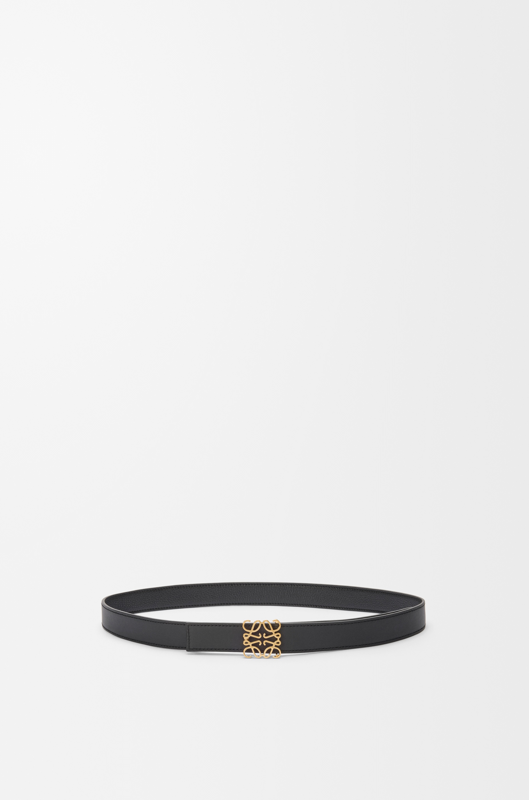 Reversible Anagram belt in supple grained calfskin - 2
