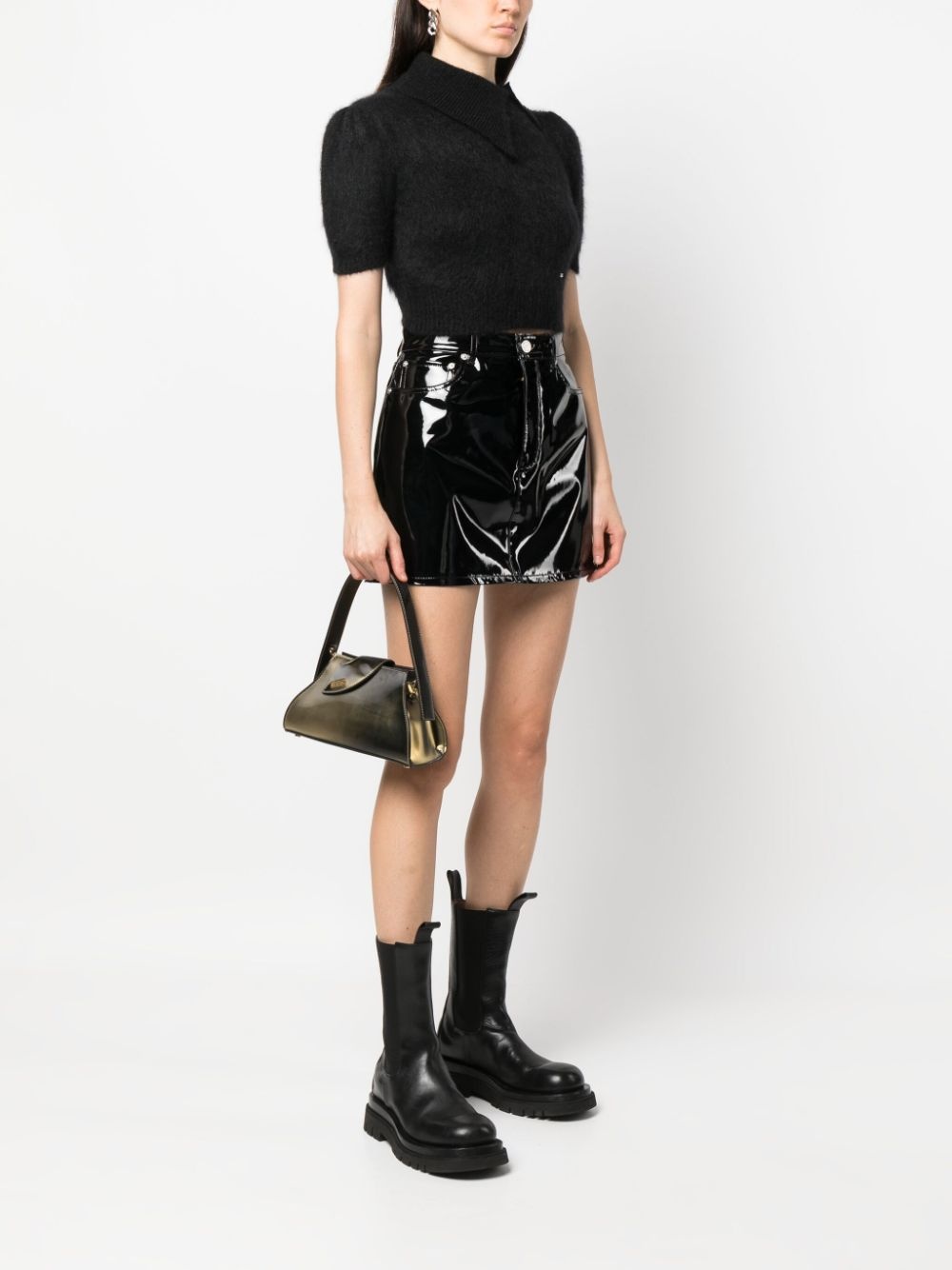 Comma logo-plaque shoulder bag - 2