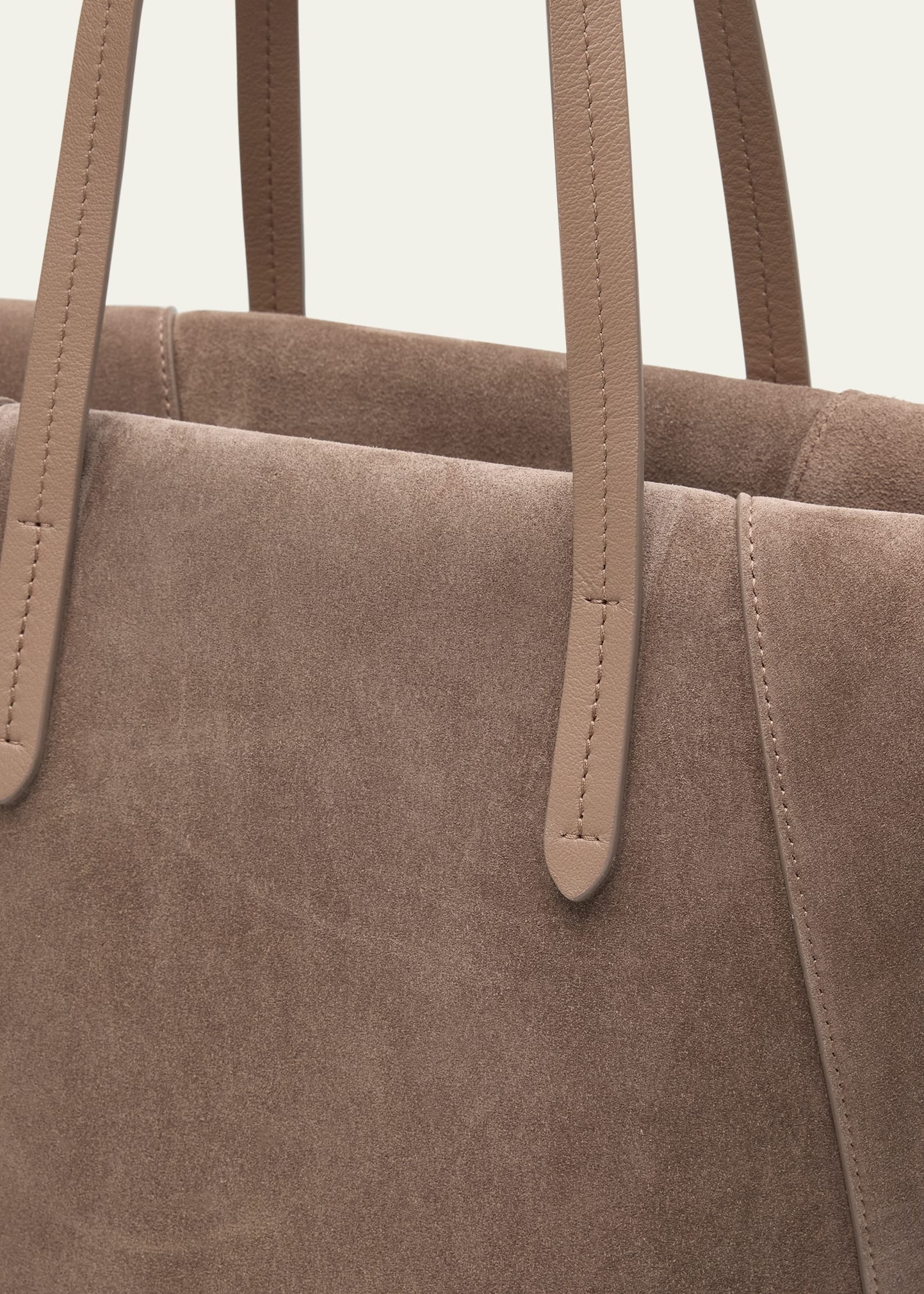Duo East-West Suede Tote Bag - 5
