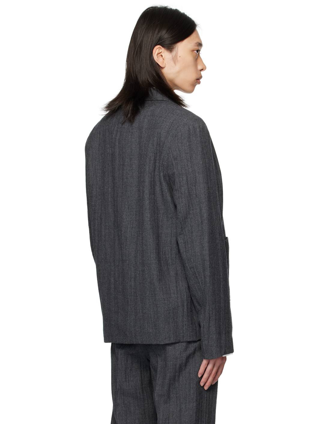 Gray Temp Blazer - 3