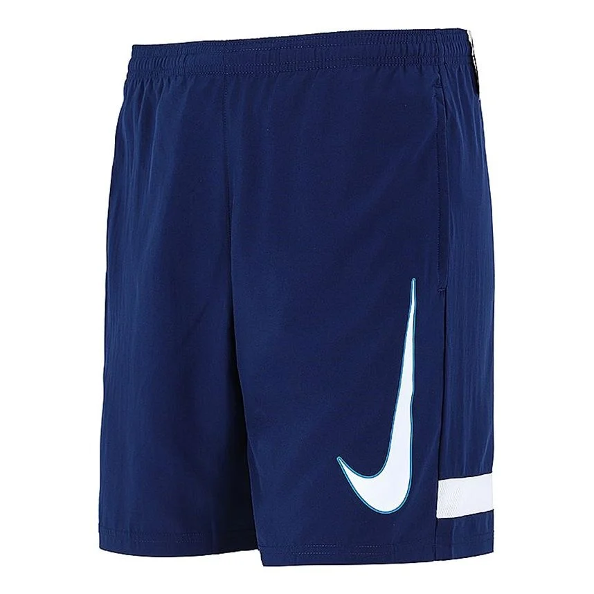 Nike Logo Printing Training Sports Quick Dry Breathable Shorts Blue CV1468-492 - 1
