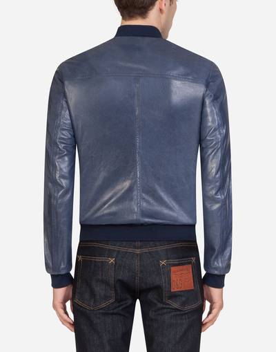 Dolce & Gabbana Leather zip-up jacket outlook