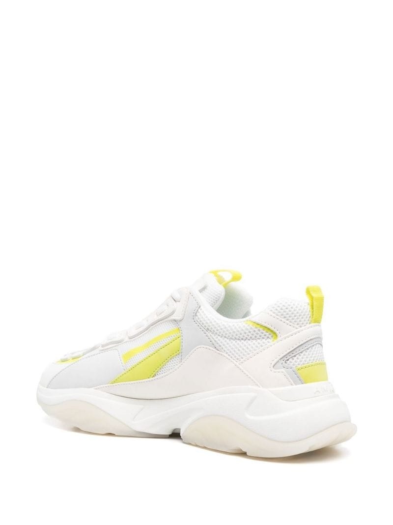 colour-block low-top sneakers - 3