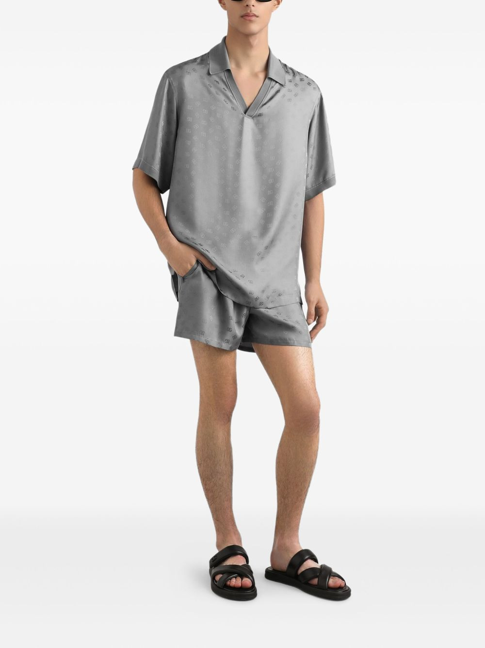 logo-jacquard T-shirt - 2