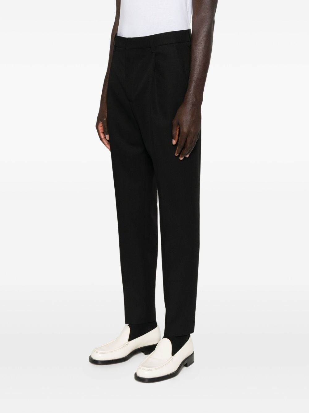 pleated-front trousers - 3