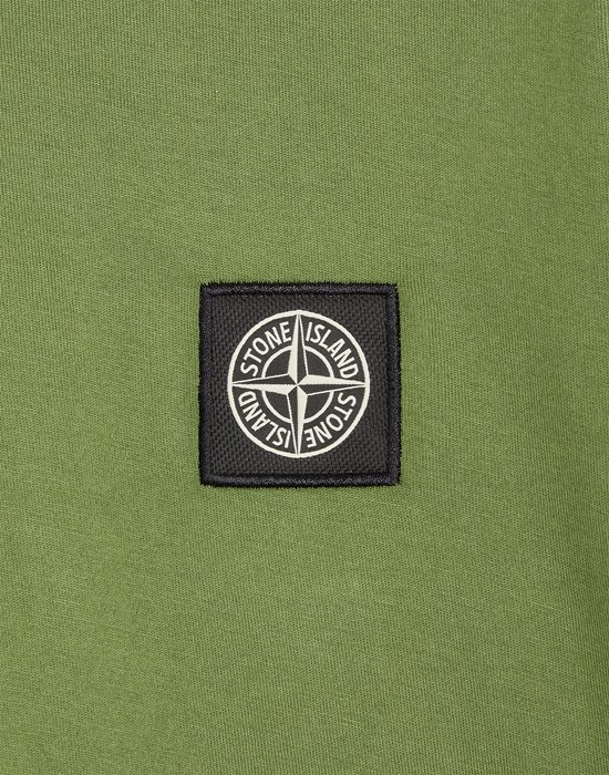 22713 GARMENT-DYED COTTON JERSEY  OLIVE GREEN - 4