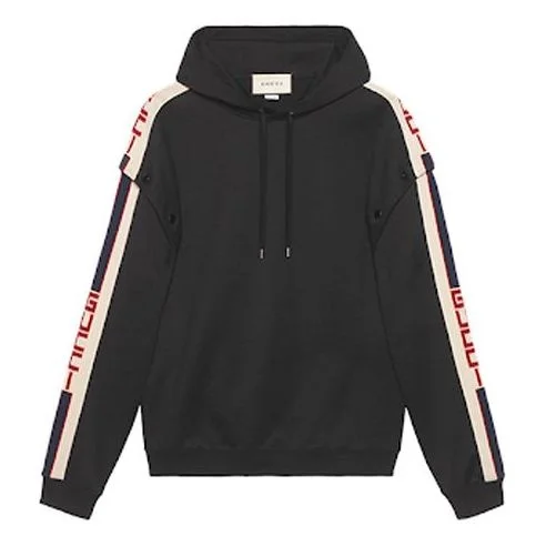 Gucci Hooded Sweatshirt With Removable Sleeves Black 475354-X5U11-1014 - 1