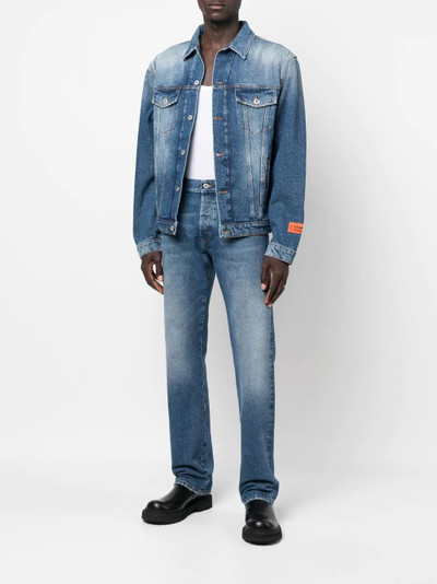 Heron Preston stonewashed denim jacket outlook