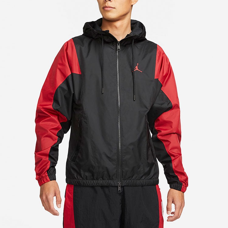 Air Jordan Contrasting Colors Casual Sports Hooded Jacket Black DA9833-010 - 3