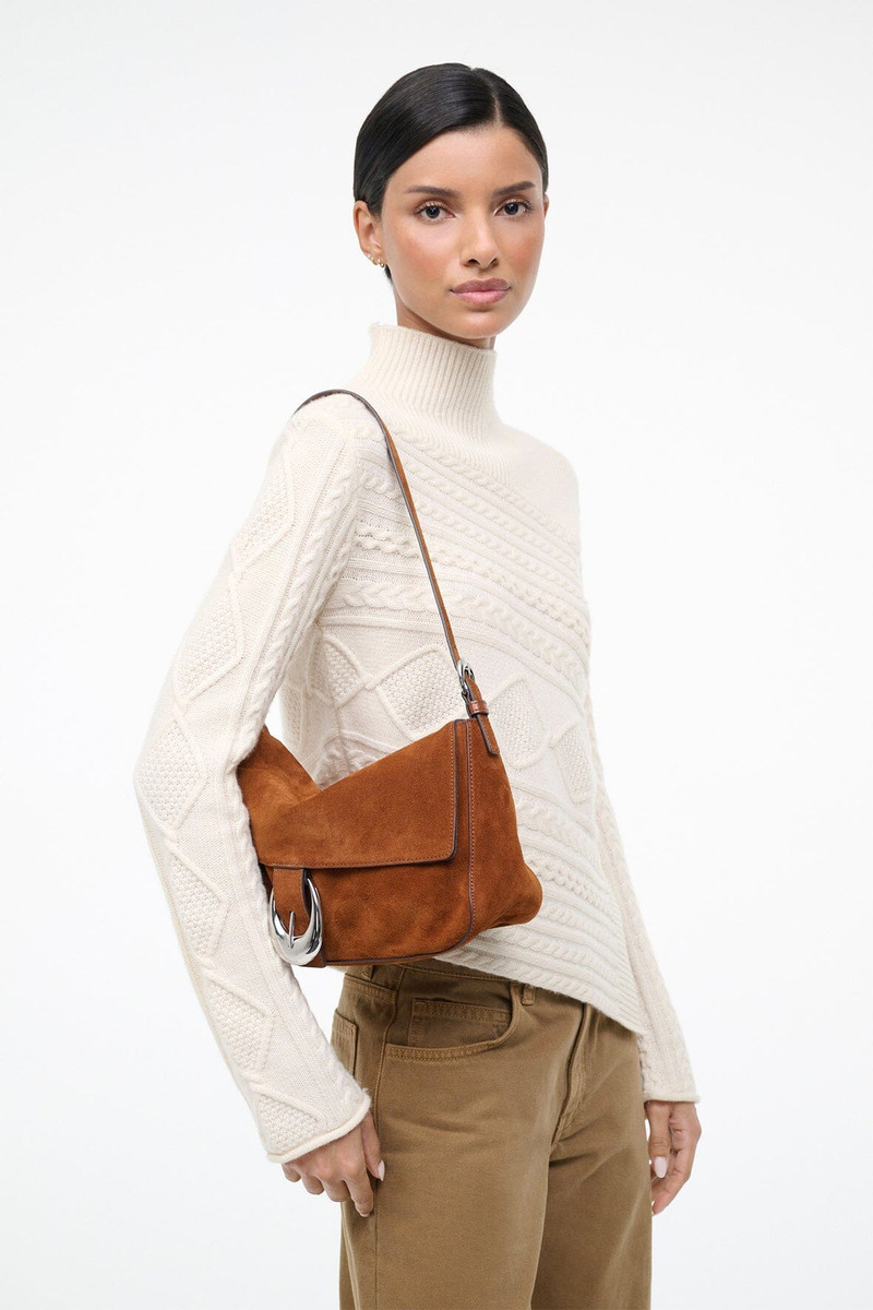 STAUD STAUD HARLOW MEDIUM BAG TABAC SUEDE outlook