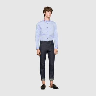 GUCCI Oxford Duke shirt with Kingsnake outlook