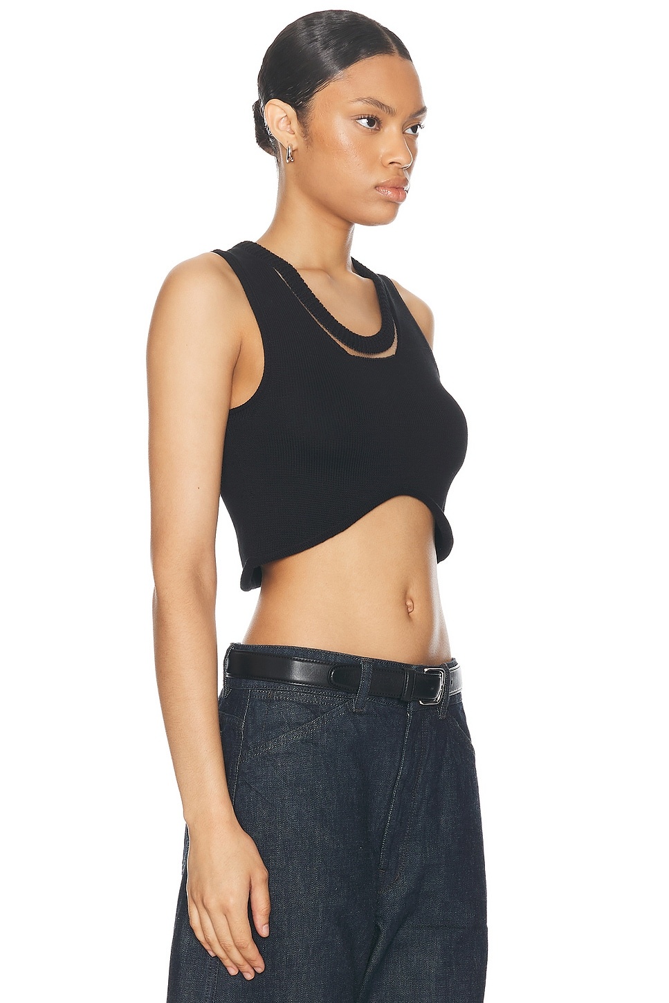 Cropped Tank Top - 2
