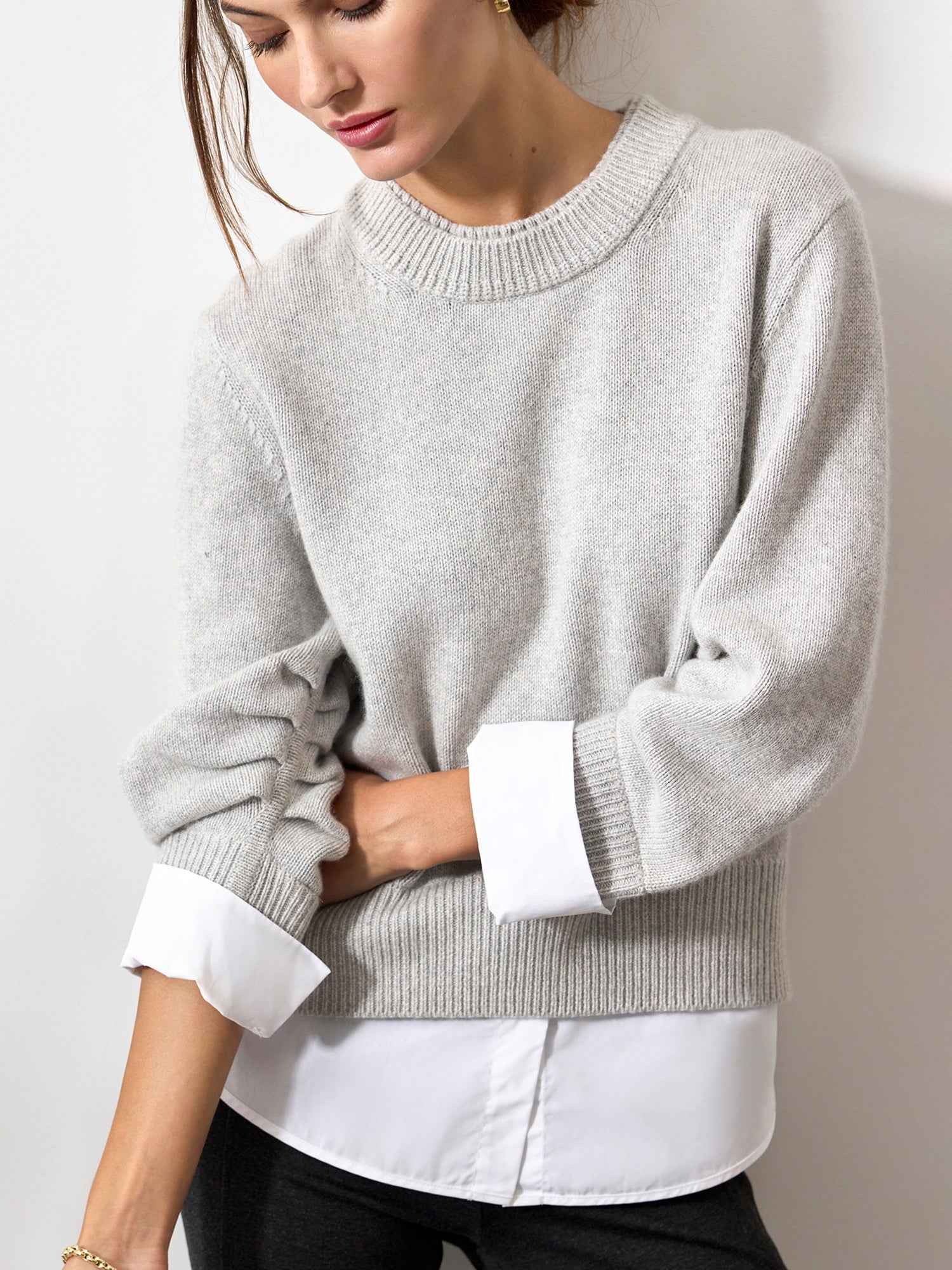 The Raya Ruched Crew Looker - 1
