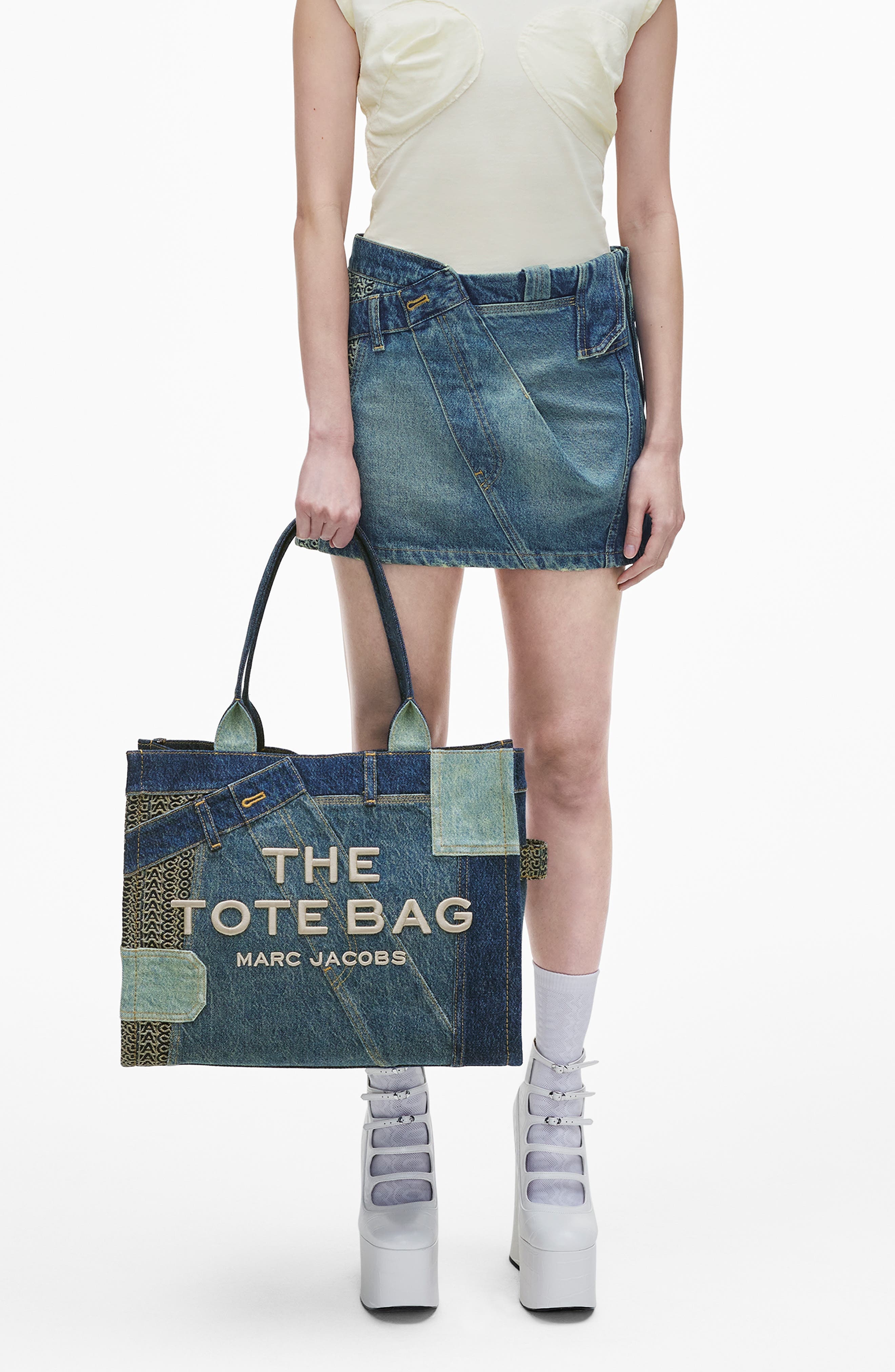 Marc Jacobs The Large Denim Tote Bag in Indigo Multi at Nordstrom - 2