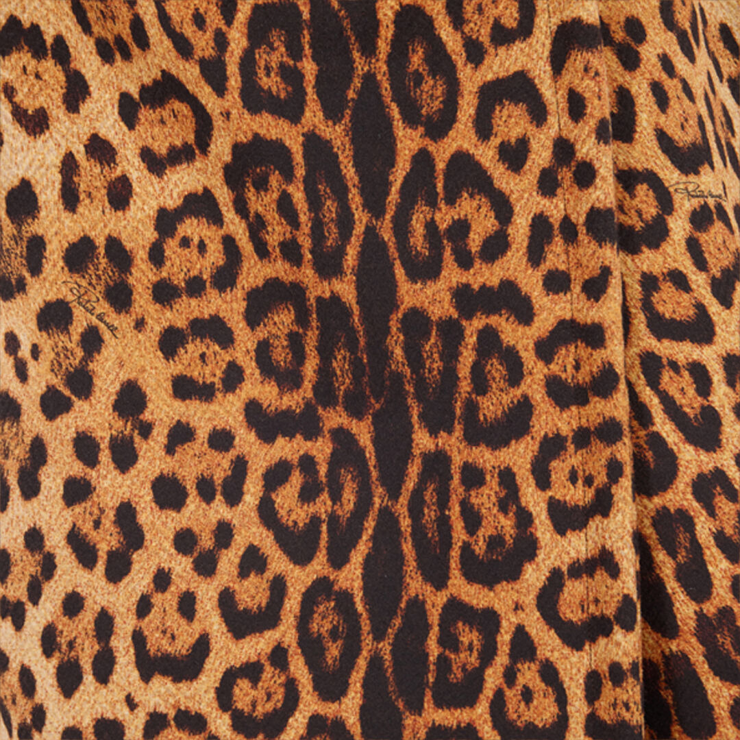 Long Trench Coat With Jaguar Skin Print - 5