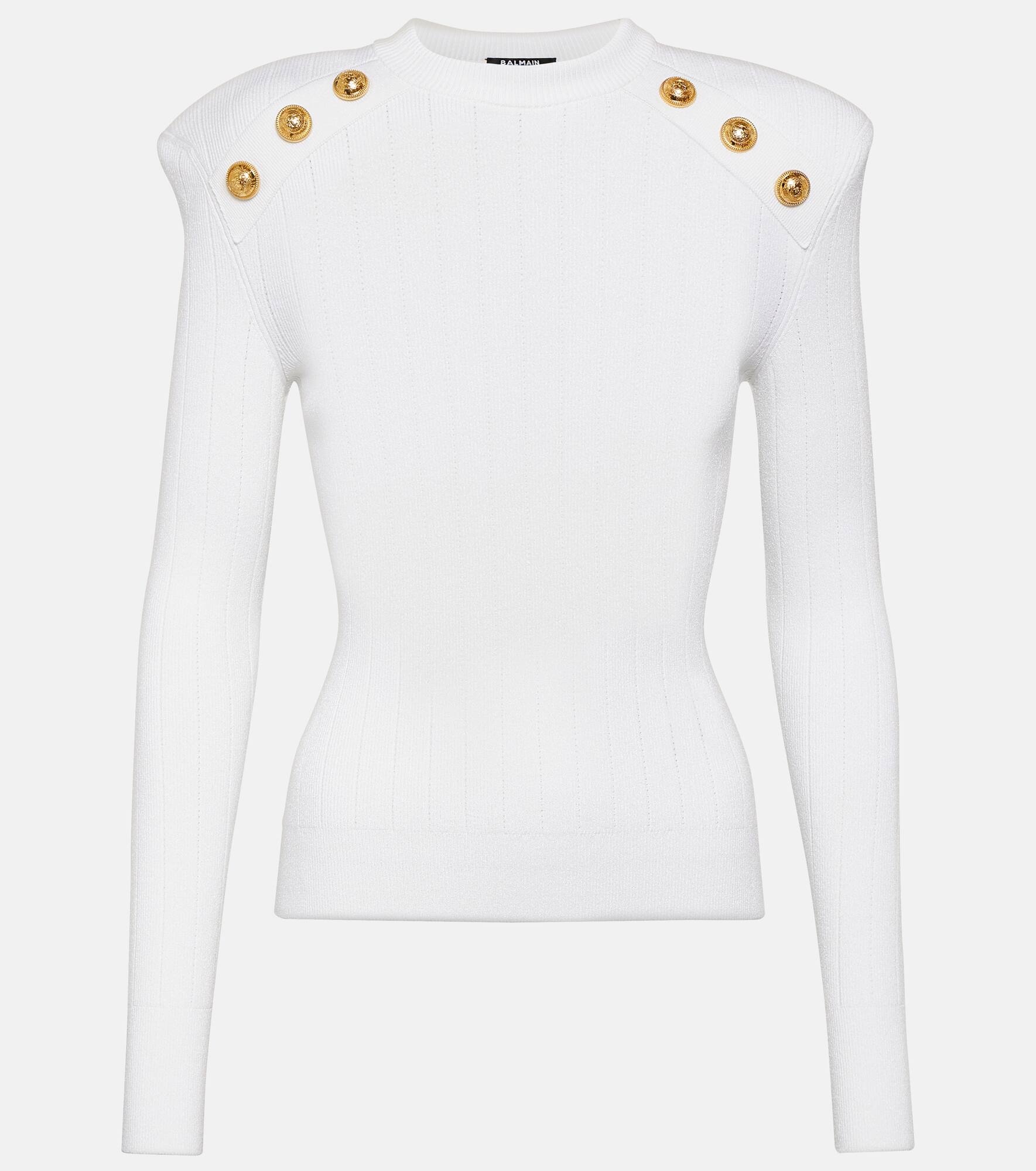 Embellished knit sweater - 1