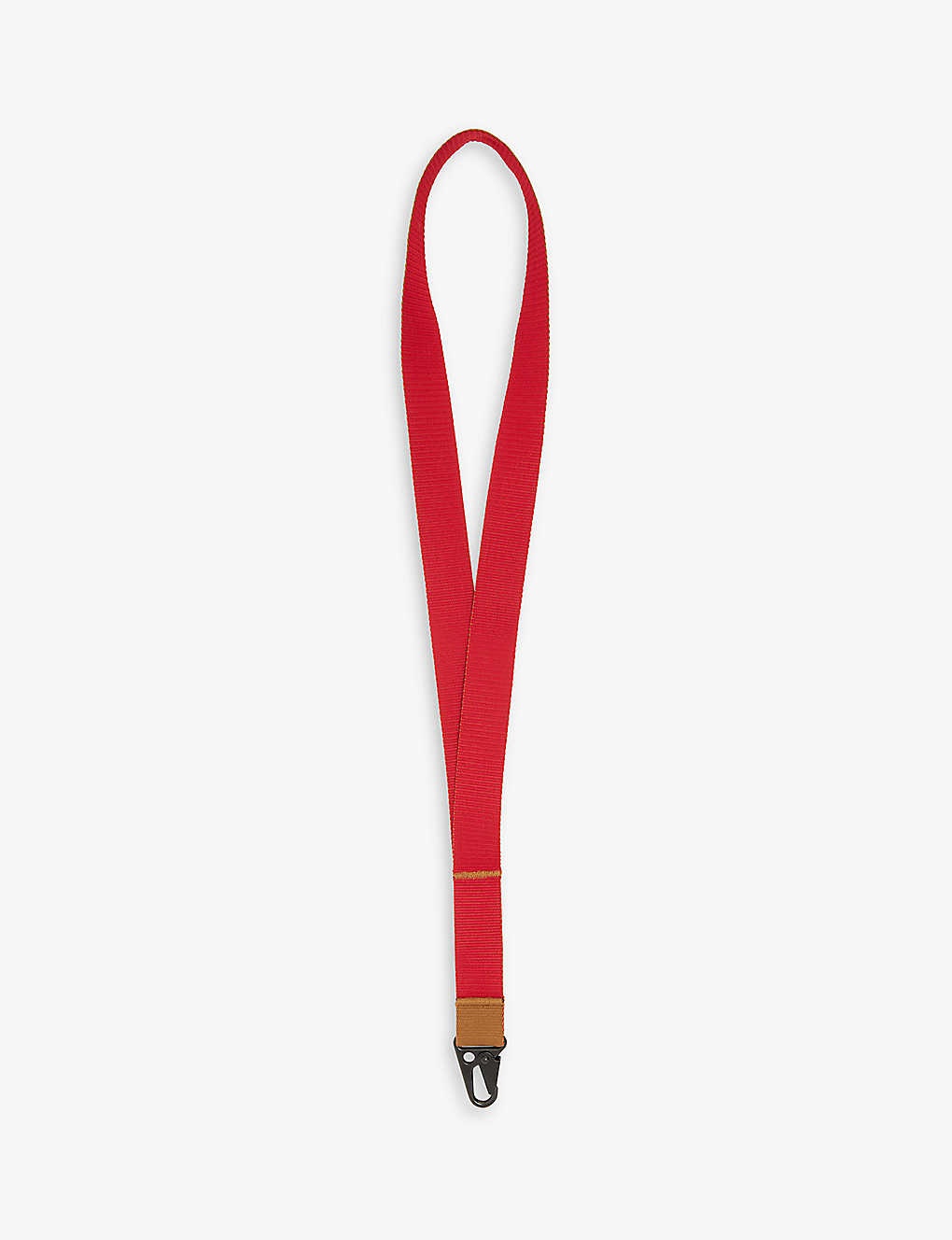 Heston logo-embroidered recycled-polyester keychain lanyard - 3