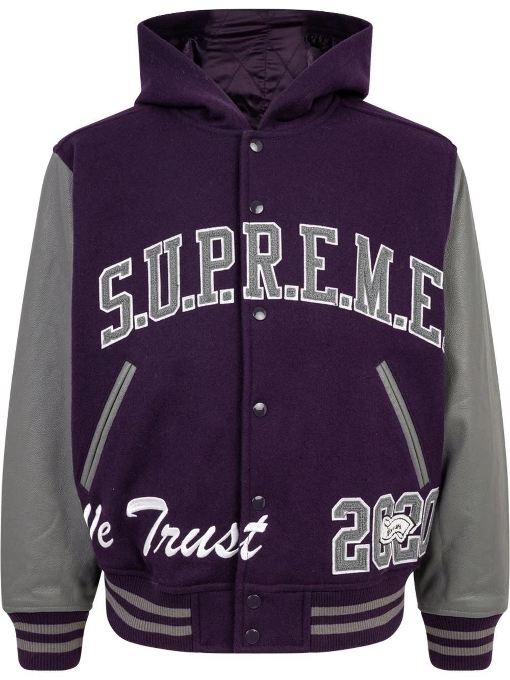 King hooded varsity jacket - 1