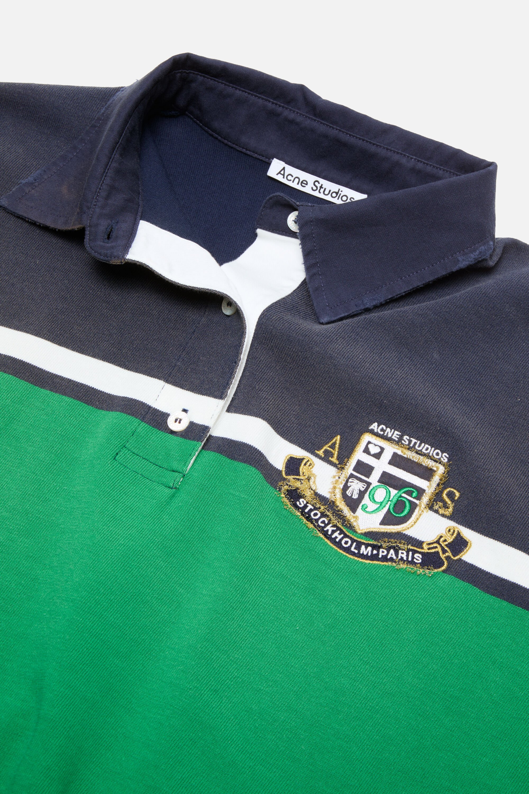 Polo sweater dress - Navy/green - 5