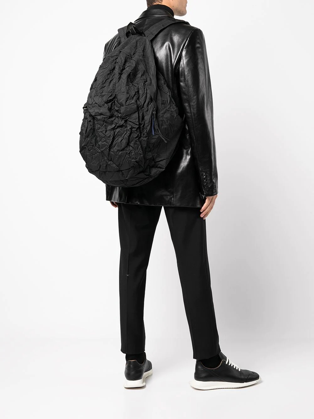 crease-effect backpack - 2