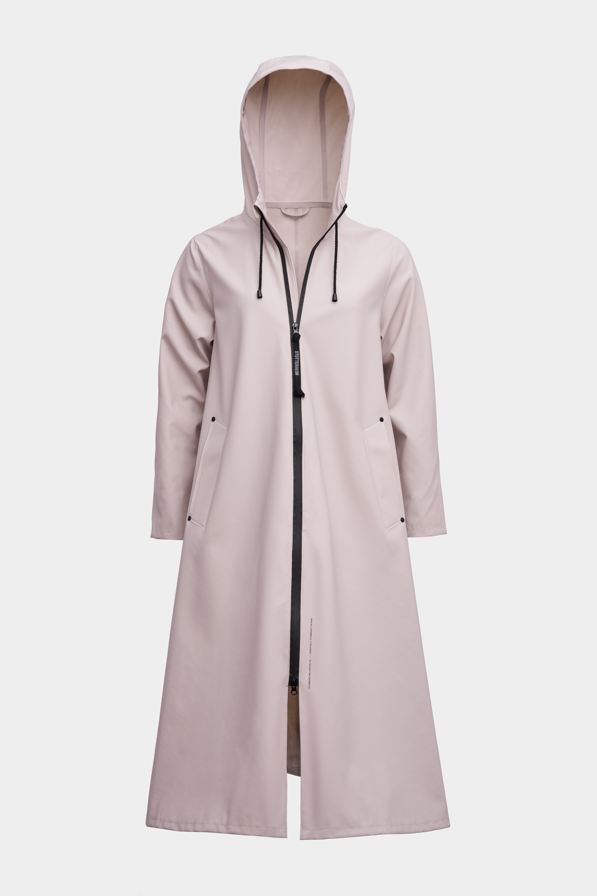 Mosebacke Long Lightweight Zip Raincoat Light Sand - 1