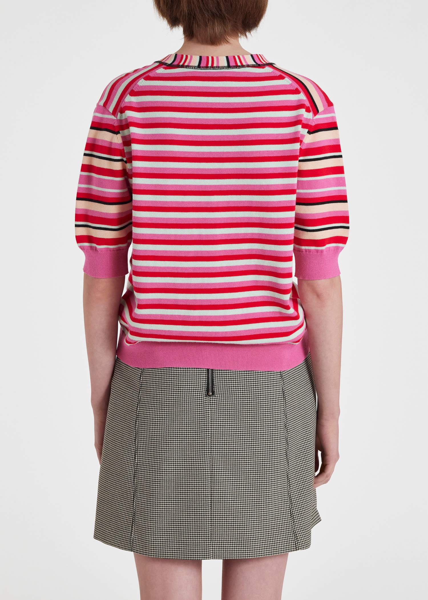 'Patchwork Stripe' Cardigan - 4