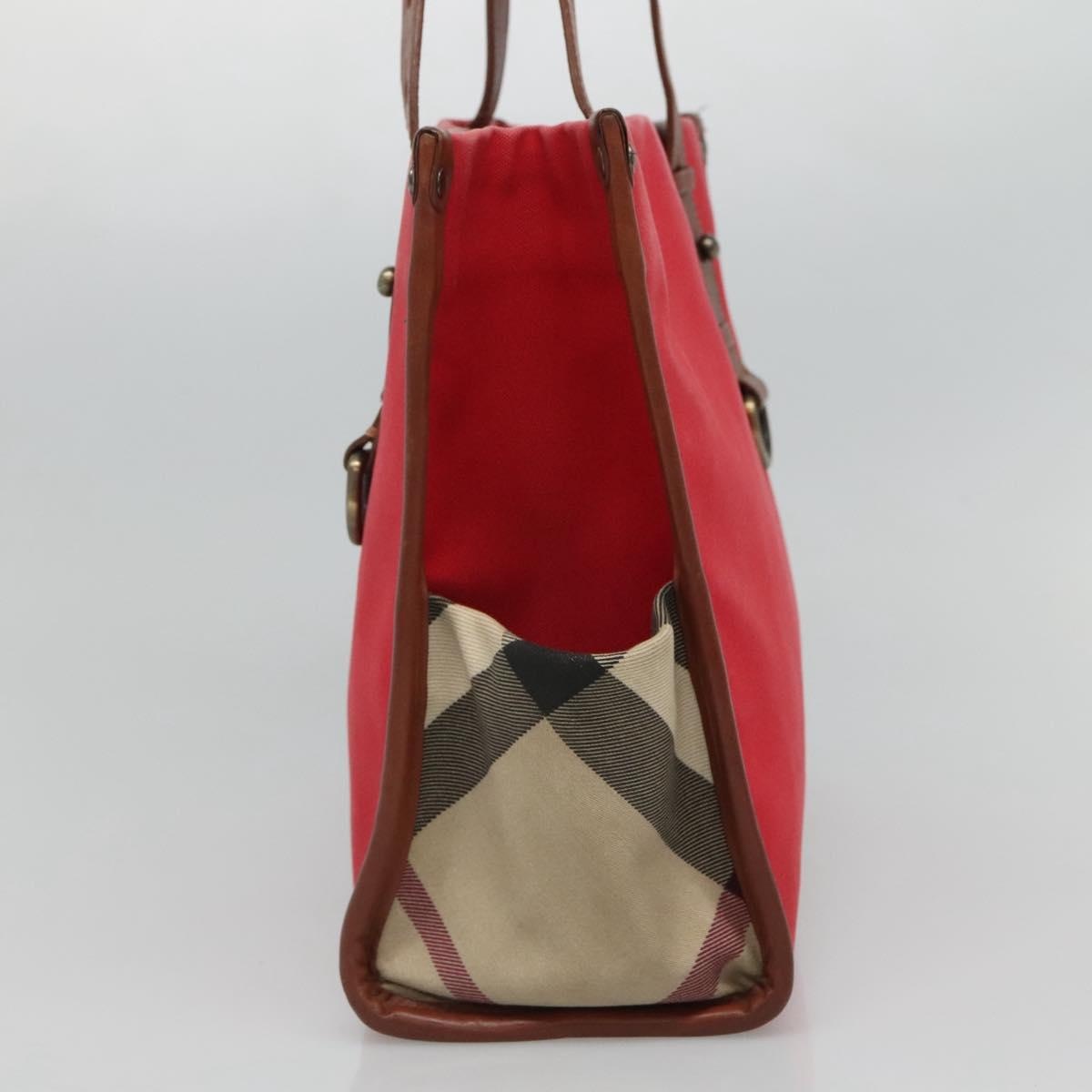 Burberry Tote Bag Canvas Red - 4